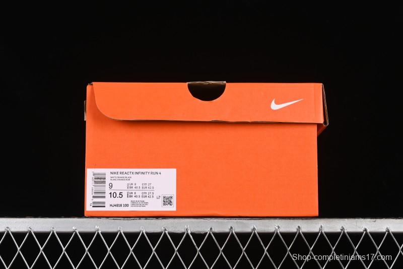 Nike ZoomX Infinity Run 4 Professional Cushioned Running Shoes with Knit Upper - HJ4916-100