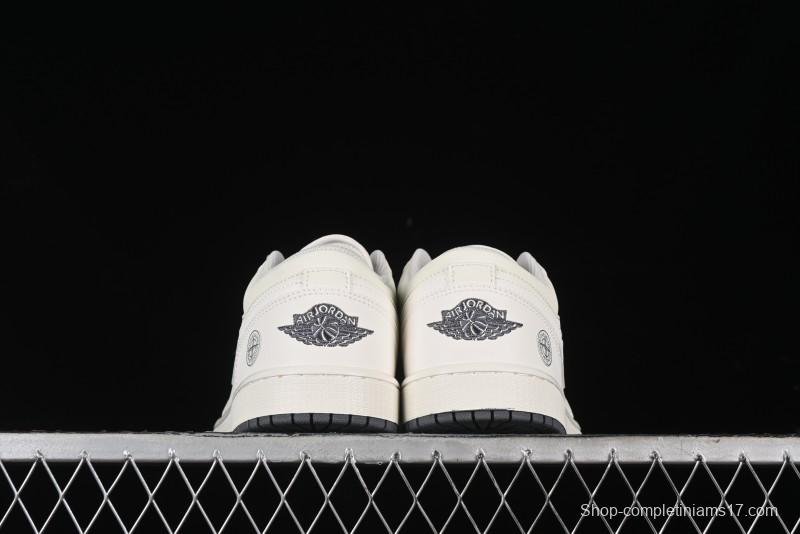 Nike Air Jordan 1 Low Retro Basketball Shoes Stone Island Collaboration - DC2024-025