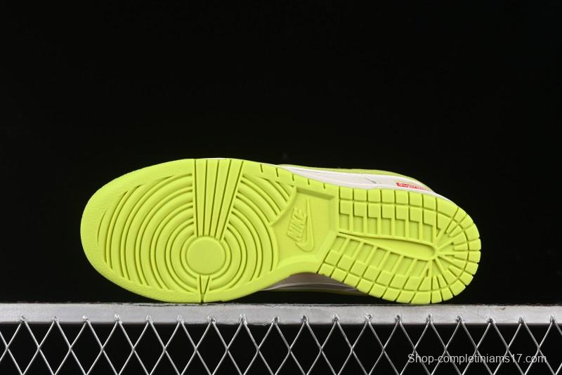 Nike SB Dunk Low Supreme Stone Island Collaboration - Fluorescent Beige Anniversary High-End Custom Low-Top Casual Skate Shoes - BB9866-005