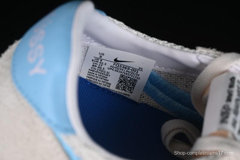 Nike Stussy Roshe Run LD-1000 Comfortable Versatile Slip-Resistant Durable Waffle Low-Top Casual Running Shoes - FQ5369-001