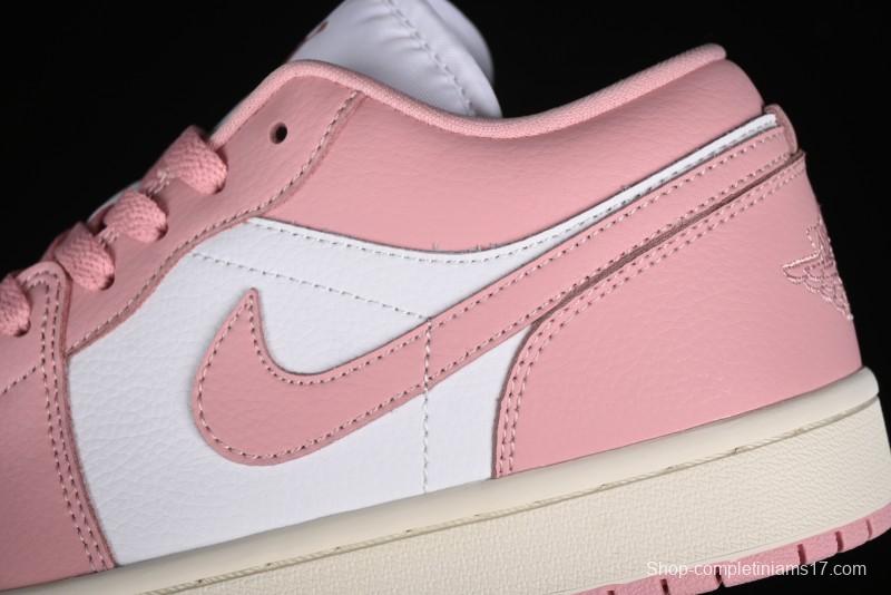 Nike Air Jordan 1 Low AJ1 Pink White Low-Top Casual Sneakers - DC0774-162