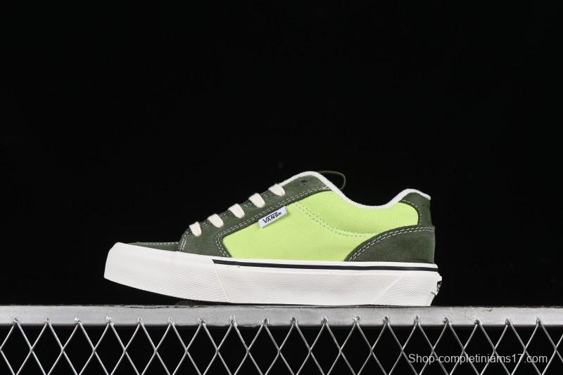 Vans Chukka Push Low-Top Skate Shoes with Slip-Resistant Sole in Apple Green - VN0008ZE08P