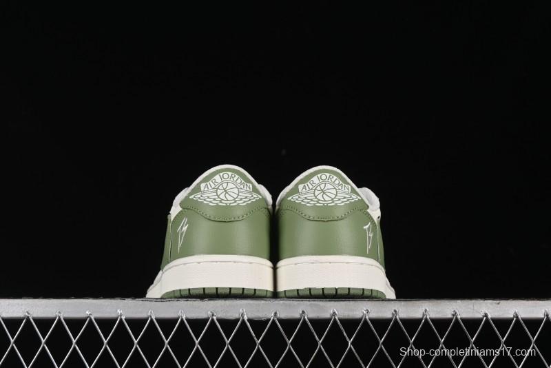 Nike Travis Scott x Fragment Design x Air Jordan 1 Low OG SP AJ1 Low Top Casual Sneakers - DM7866-019