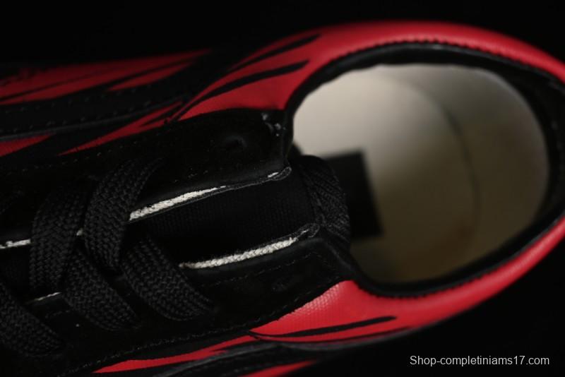 Vans Knu Skool High Street American Retro Canvas Skate Shoes in Black Red - VN0009BCRTU