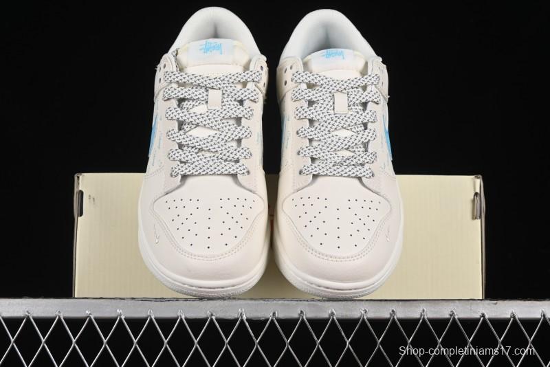 Nike SB Dunk Low Stussy Anniversary Custom Low-Top Casual Skate Shoes - SJ2068-281