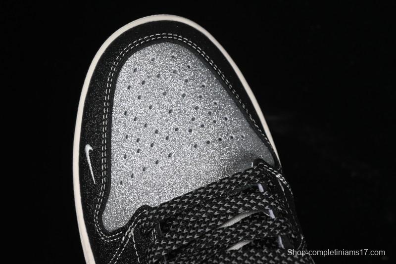 Nike Air Jordan 1 Low Retro Basketball Shoes Custom Starry Sky Design - SJ9950-012