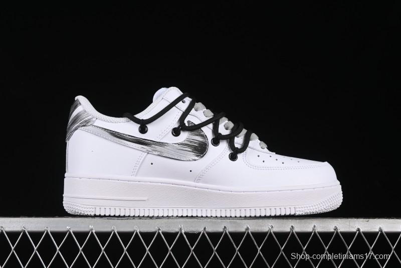Nike Air Force 1 '07 Low Storm Graffiti Low-Top Casual Sneakers - DD2024-010