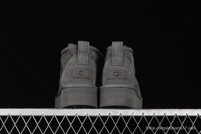 UGG Classic Ultra Mini Platform 3CM Wool Blend Mini Short Boots - 1135092