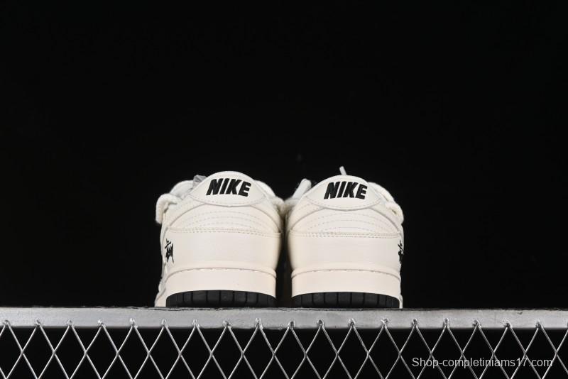Nike SB Dunk Low Stussy Anniversary Custom Low-Top Casual Sneakers - SJ2068-276