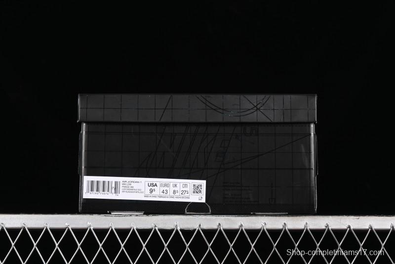 Nike Air Jordan 1 Low "Method of Make" Casual Sneakers in Green and Gold - FN5032-300