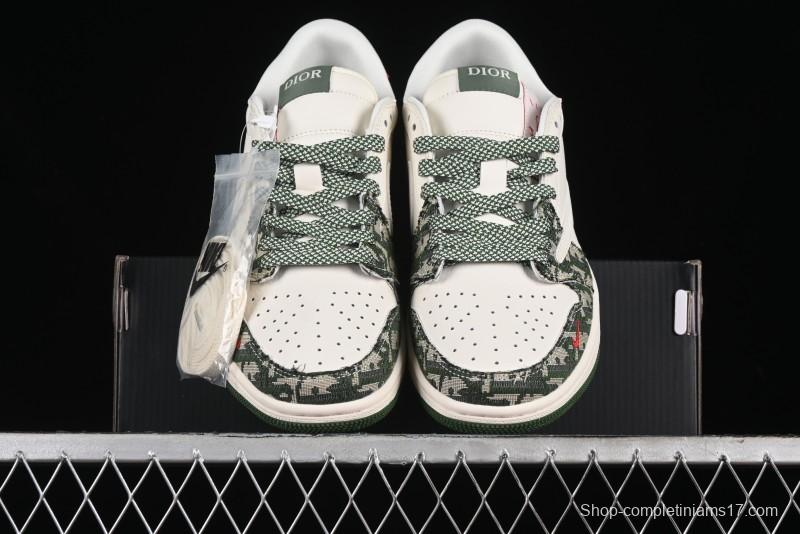 Nike Travis Scott x Fragment Design x Air Jordan 1 Low OG SP AJ1 Low-top Casual Sneakers - XY2688-114