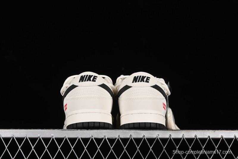 Nike SB Dunk Low Supreme Collaboration - Starry Night Black Engraving Anniversary High-End Custom Low-Top Casual Skate Shoes - JJ5688-108