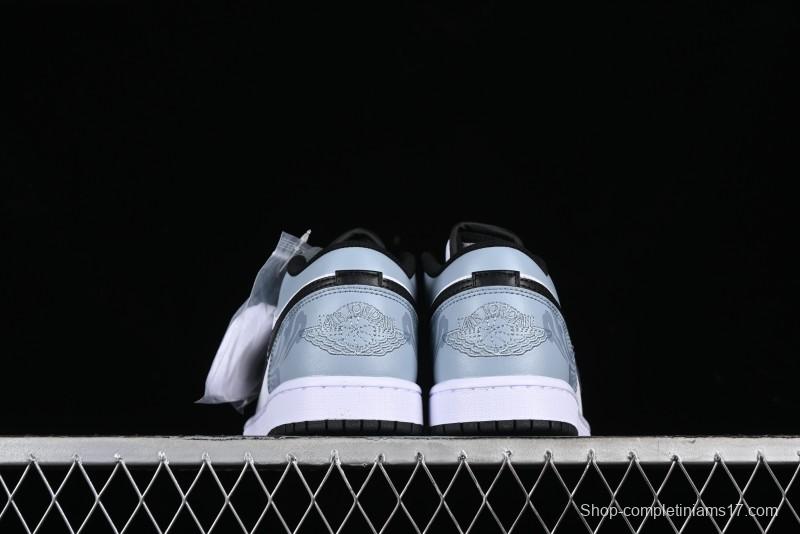 Nike Air Jordan 1 Low Retro Basketball Shoes with Cosmic Exploration Theme - 553558-132