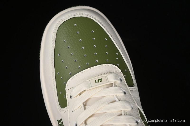 Nike Air Force 1 '07 Low Burberry Collaboration - Off White Mint Green Low Top Casual Sneakers - BB8588-221