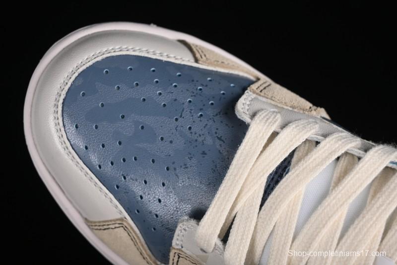 Nike Dunk Low Panda Prank Wave Fishing Blue Brown Low Top Casual Sneakers - DD1391-400