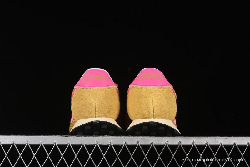 Stussy x Nike Roshe Run LD-1000 Comfortable Versatile Non-Slip Durable Waffle Low-Top Casual Running Shoes - FQ5369-700