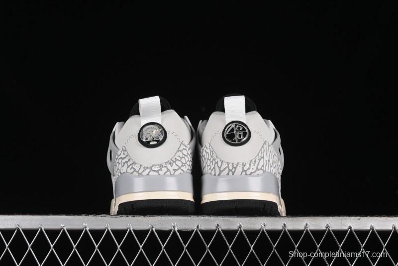 Nike Jordan Spizike Low AJ Hybrid Elements All Black Crackle Casual Sneakers - HQ1191-011