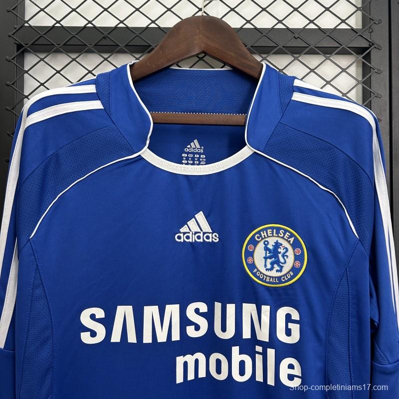 06/07 Retro Long Sleeve Chelsea Home Jersey
