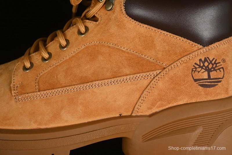 Timberland Outdoor Mid-Top Casual Martin Boots with Premium Italian Suede Leather - TB10059YELLOW