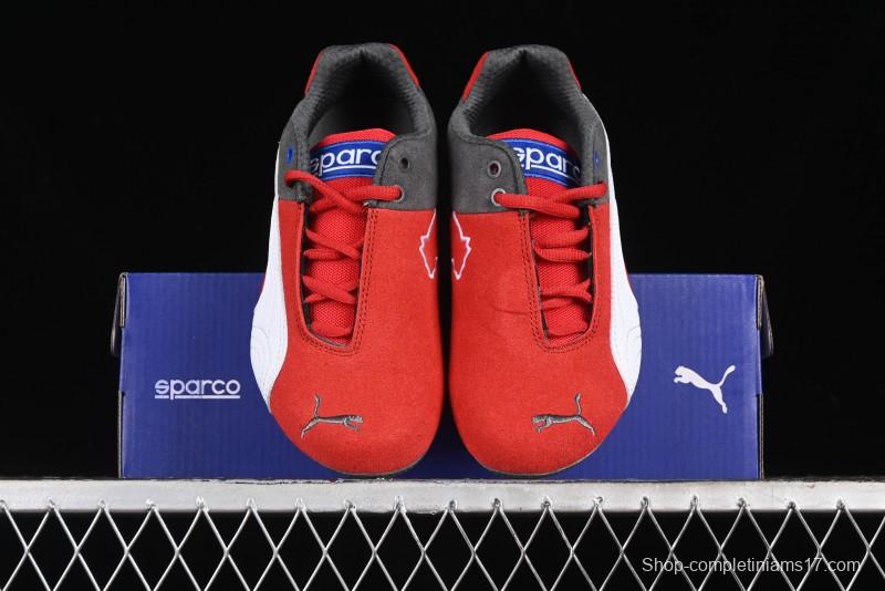 Puma Sparco Future Round Toe Lace-Up Leather Fabric Low-Top Lifestyle Casual Shoes - 307936-06