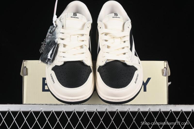 Nike Travis Scott x Fragment Design x Air Jordan 1 Low OG SP AJ1 Burberry Collaboration - BB6588-316