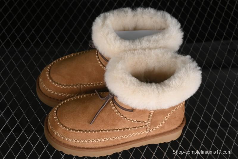 UGG Classic Mini Alpine Genuine Leather Warm and Versatile Snow Boots - 1158251