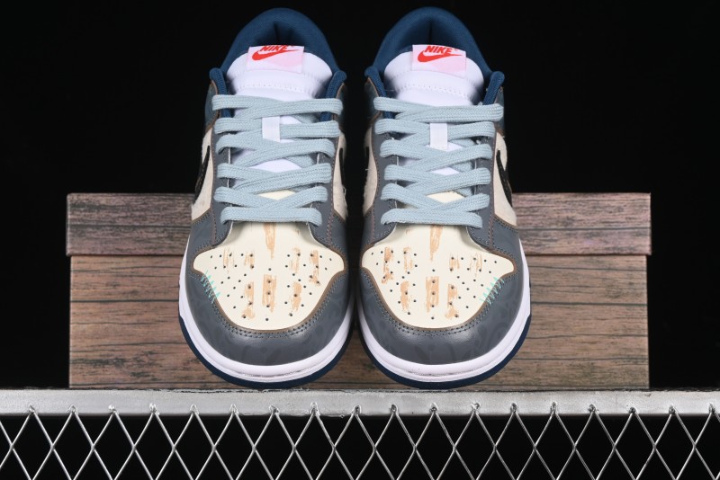 Nike Dunk Low Panda Prank Nautical Era Exploration Wave Low Top Casual Sneakers - DD1391-400