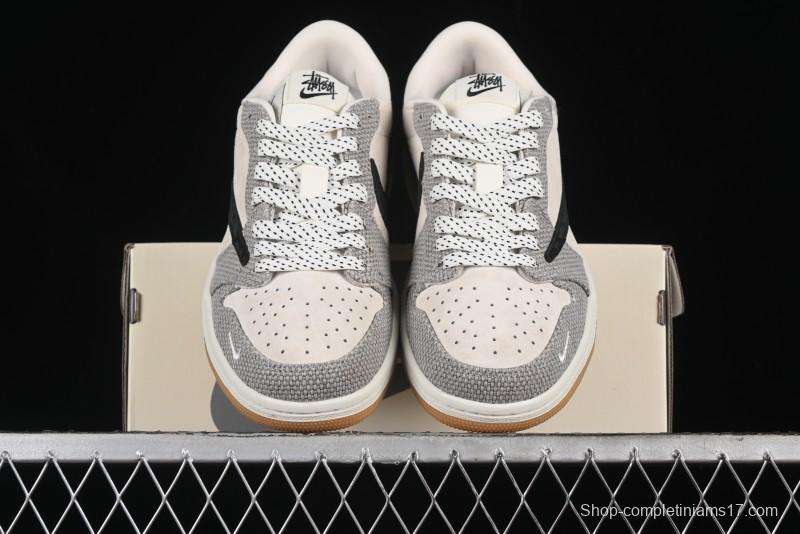 Nike Travis Scott x Fragment Design x Air Jordan 1 Low OG SP AJ1 Sneakers - JH6089-006