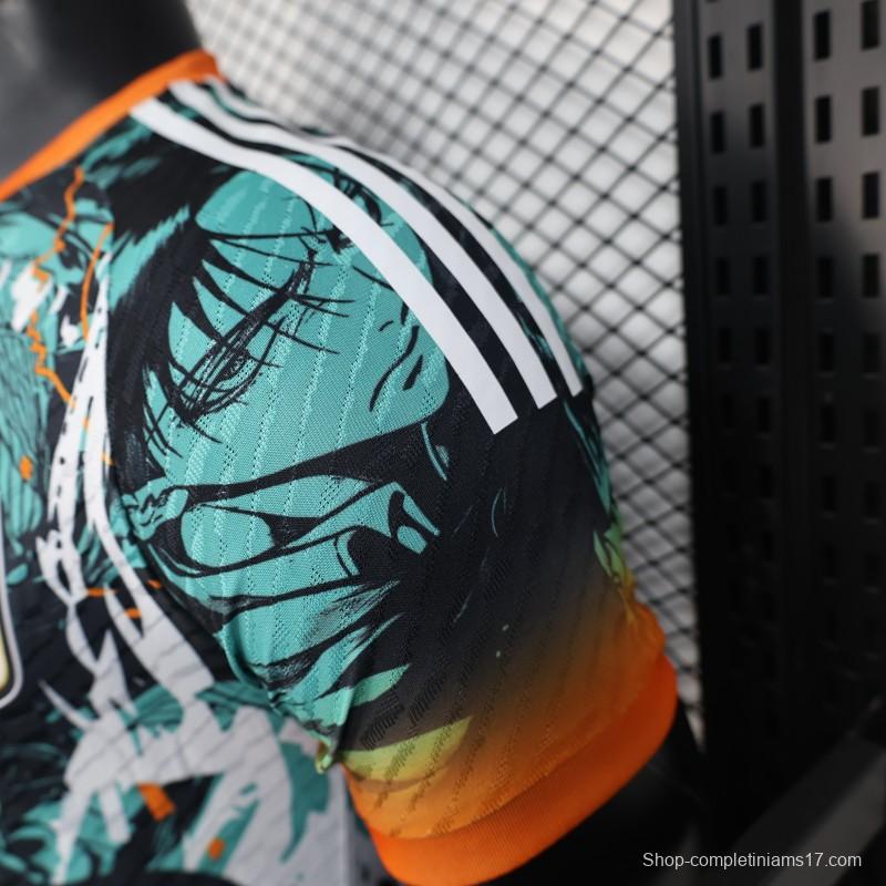 Player Version 2025 Japan Teal with Anime Warrior Jersey