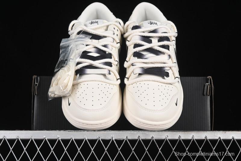 Nike SB Dunk Low Stussy Anniversary Custom Low-Top Casual Skate Shoes - SJ2068-297