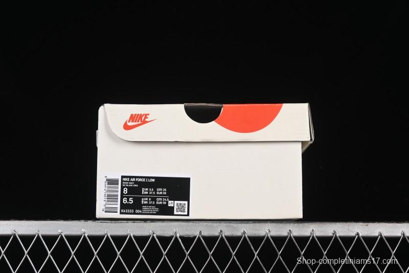 Nike Air Force 1 '07 Low The North Face Collaboration - Silver Grey Pigskin Sneakers - KK3333-004