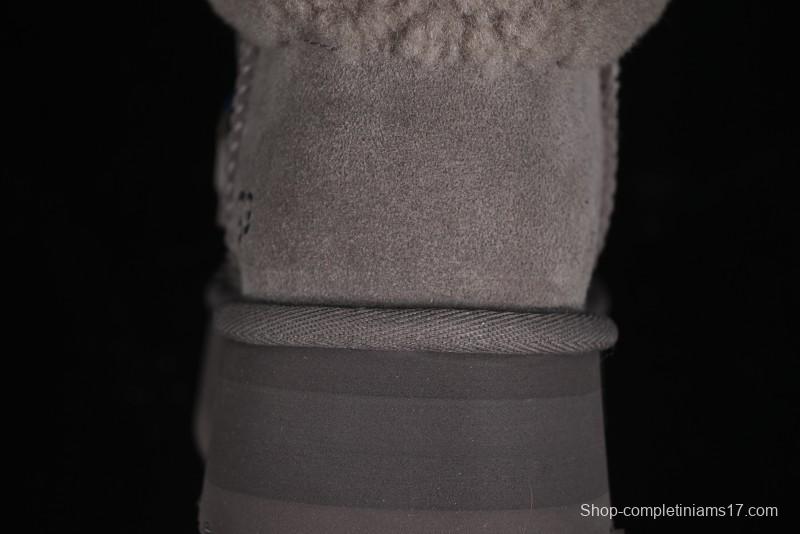 UGG Classic Mini II Fur Lace-Up Platform Mini Boots with Treadlite Outsole - 1143954