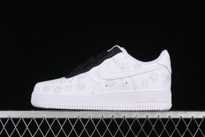 Nike Air Force 1 '07 Low Black Silk Chinese Style Casual Sneakers - ZH0316-036
