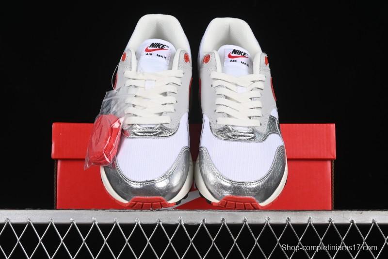 Nike Air Max 1 Retro Running Shoes with Half-Sole Air Cushion - HF7746-100