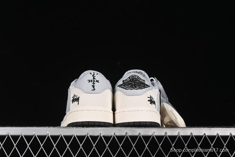 Nike Travis Scott x Fragment Design x Air Jordan 1 Low OG SP AJ1 Retro Sneakers - SJ2068-122
