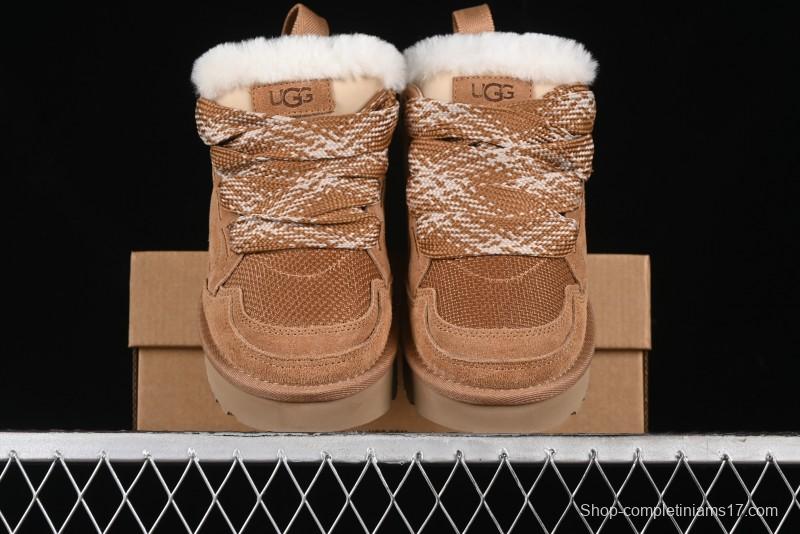 UGG Classic Ultra Mini Mel Dual-Color Lace-Up Low-Top Casual Shoes - 1144032