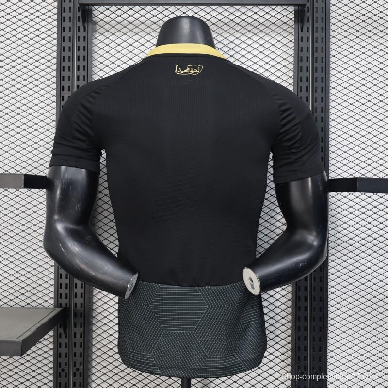 Player Version 25/26 Al-Ahli Saudi FC Black with Geometric Pattern Jersey