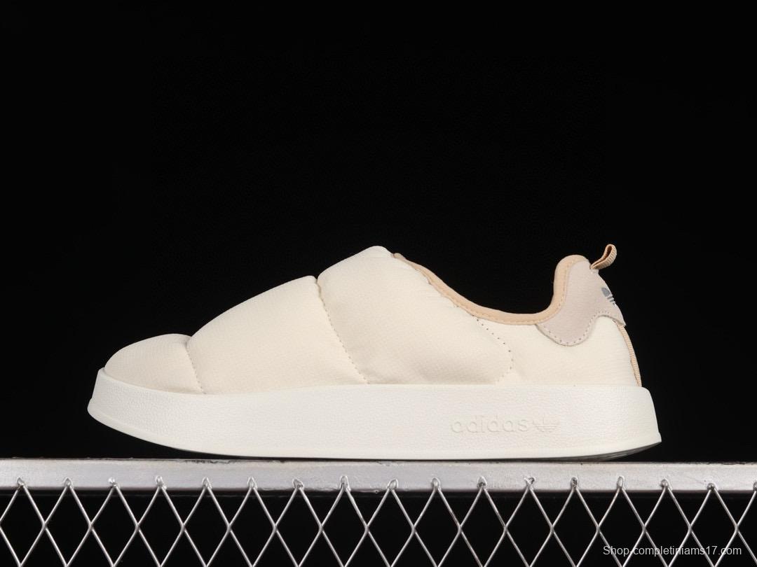 Adidas Ruffylette HR1481 Winter Slip-On Board Shoes with Warm Lining