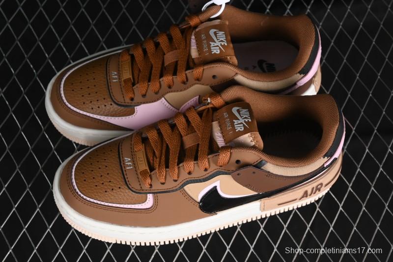 Nike Air Force 1 Shadow Low-Top Sneakers with Lightweight EVA Midsole and Anti-Slip RB Rubber Outsole - DZ1847-200