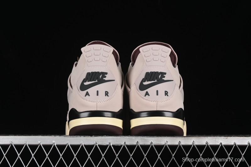 Nike A Ma Maniere x Air Jordan 4 Retro "Fossil Stone" Sneakers - FZ4810-200