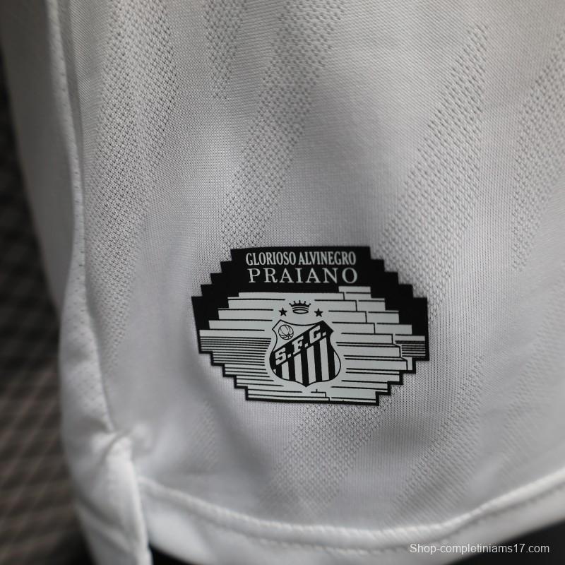 Player Version 25/26 Santos Home Jersey Without Sponsors