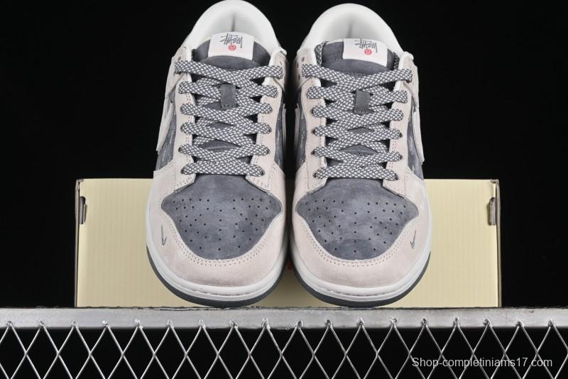 Nike SB Dunk Low Stussy Anniversary Edition Premium Custom Low-Top Casual Sneakers - XX2025-578