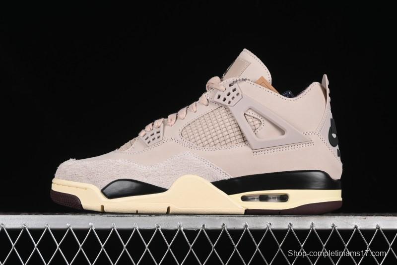 Nike A Ma Maniere x Air Jordan 4 Retro "Fossil Stone" Sneakers - FZ4810-200