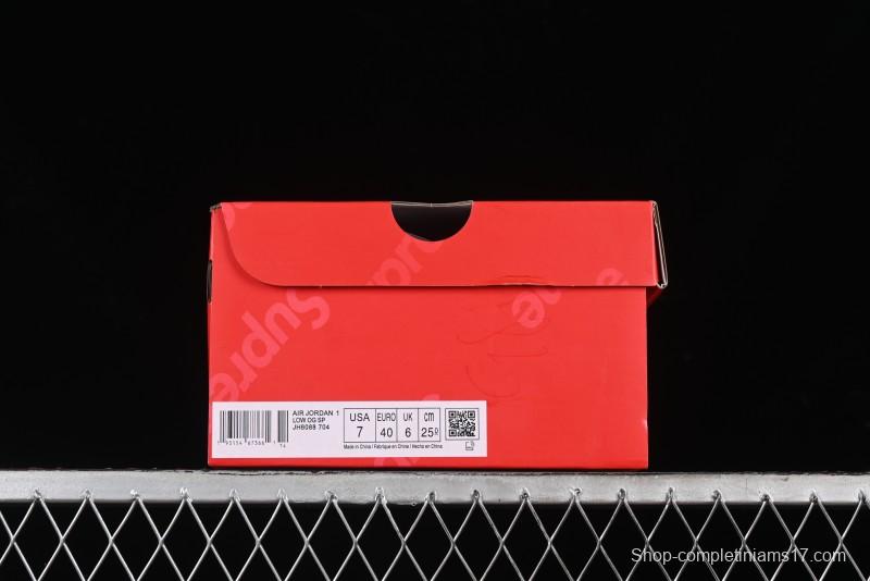 Nike Travis Scott x Fragment Design x Air Jordan 1 Low OG SP AJ1 Supreme Collaboration - JH6088-704