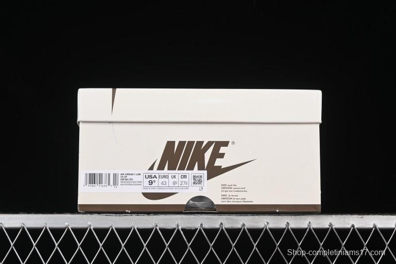 Nike Travis Scott x Air Jordan 1 Low OG AJ1 Collaboration Reverse Swoosh Sneakers - DM7866-202