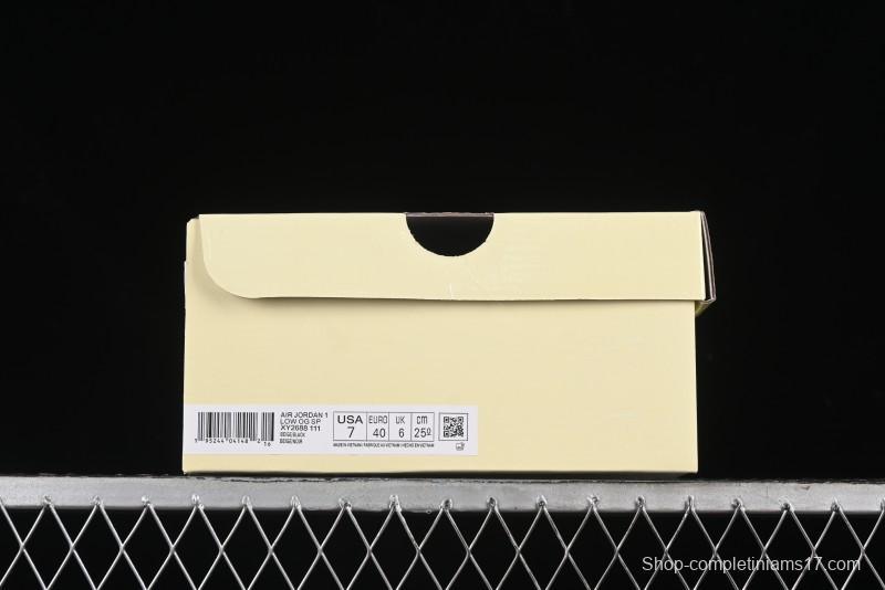 Nike Travis Scott x Fragment Design x Air Jordan 1 Low OG SP AJ1 Low Top Casual Sneakers - XY2688-111