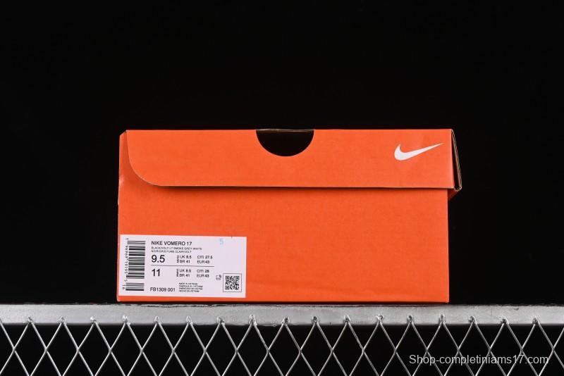 Nike Air Zoom Vomero 17 Lunar Running Shoes with Cushioned Zoom Air Unit - FB1309-001