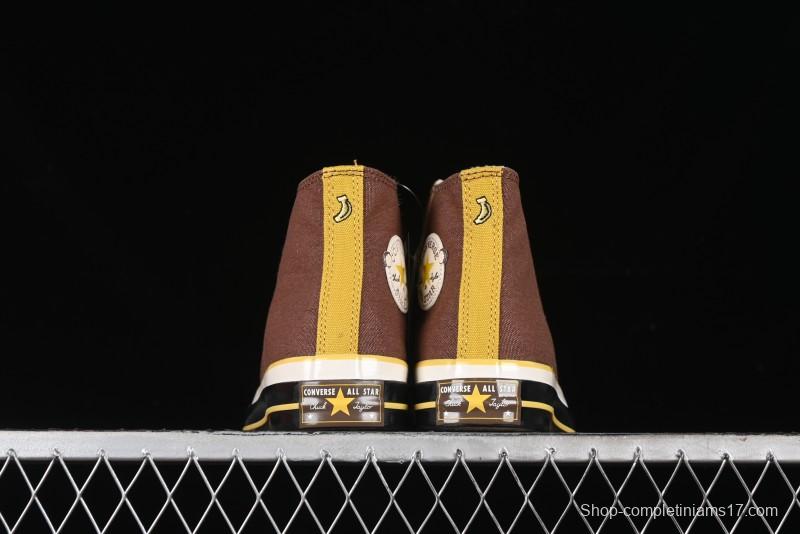 Converse Zoo Happy Pets Series High-Top Fleece-Lined Casual Sneakers with Animal-Themed Design - A12767C