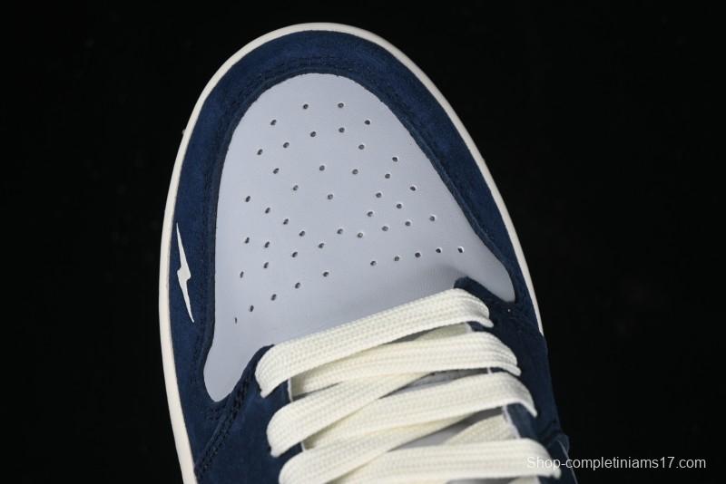 Nike Air Jordan 1 Low Retro Basketball Shoes in White Grey Blue - DC2024-026