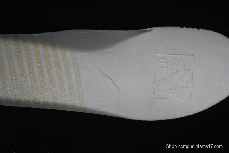 Nike Air Force 1 '07 Mid Hand-Painted White Green with Swoosh Shadow and Strap - CW2289-111